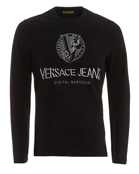 versace long sleeve t-shirt mens|Versace t shirt men price.